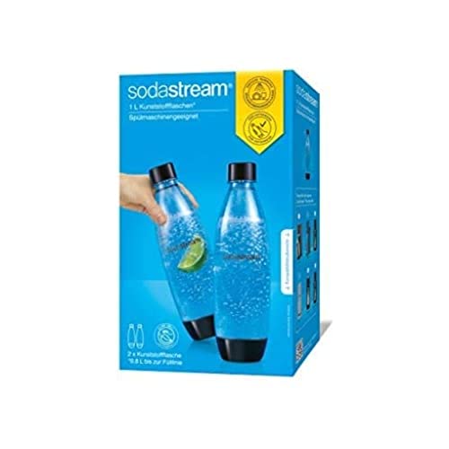 Entdecken Sie die nachhaltige SodaStream 1L BPA-freie FUSE Flasche im praktischen 2er-Pack! Spülmaschinengeeignet und kompatibel mit DUO, E-DUO, Terra.