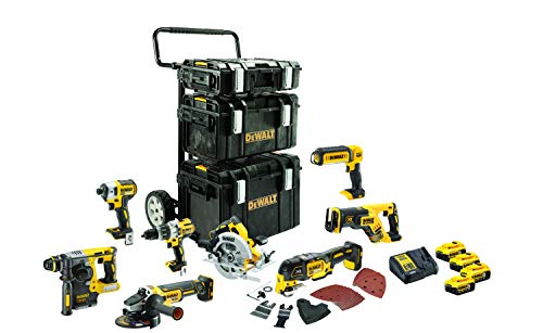 dewalt akku kombopack 8-teilig 18 v 5 ah für leistungsstarke werkzeuge