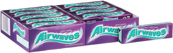 airwaves kaugummi cool cassis 30er pack zuckerfrei 0,53 pro stück