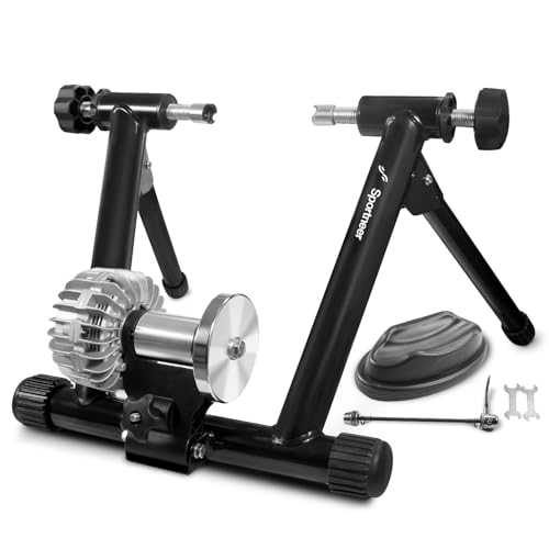 sportneer fluid bike trainer schwarz, fahrrad trainer und stand für zuhause