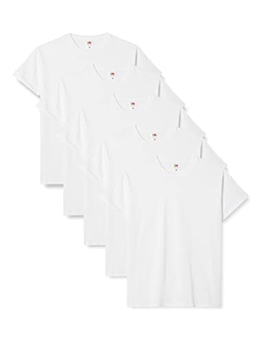 Produktbild: fruit of the loom herren t-shirt original weiß m 5er pack