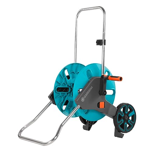 gardena cleverroll schlauchwagen 60 m kapazität, standfest, mit spritzen-clip