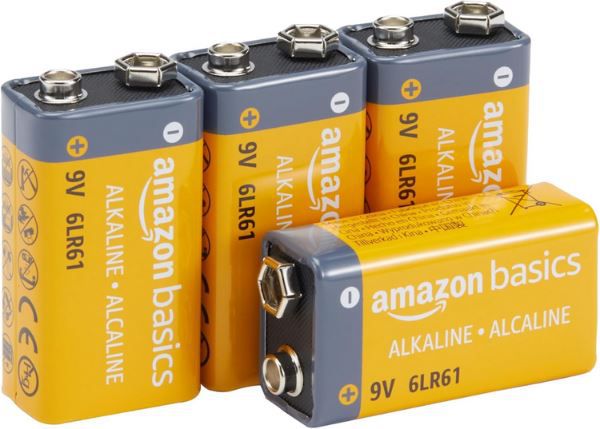 amazon basics 4er pack 9V batterien für 6,07 statt 9