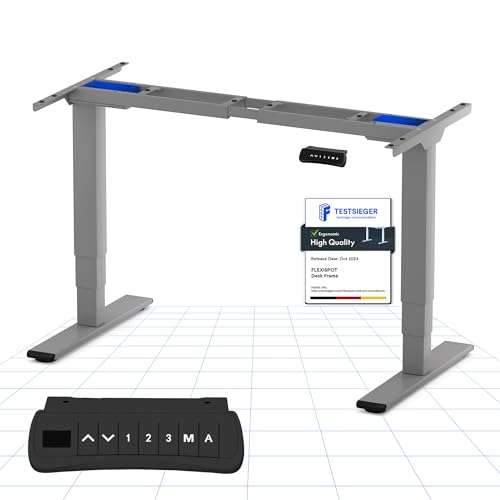 flexispot ec5w pro höhenverstellbarer elektrischer schreibtisch mit 2 motoren, 160kg belastung