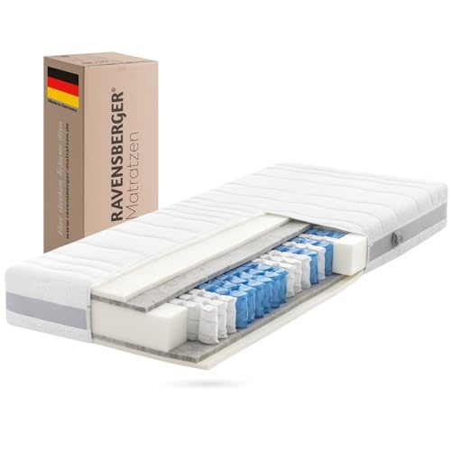 Ravensberger Tonnentaschenfederkern Matratze 160 x 200 H2/H3, weitere Größen