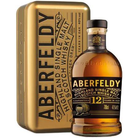 aberfeldy 12 jahre single malt scotch whisky goldbarren-dose ab 32,29