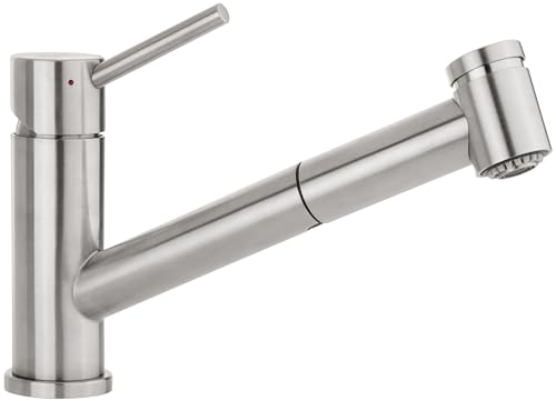 villeroy & boch como switch küchenarmatur mit ausziehbarer brause edelstahl 120mm