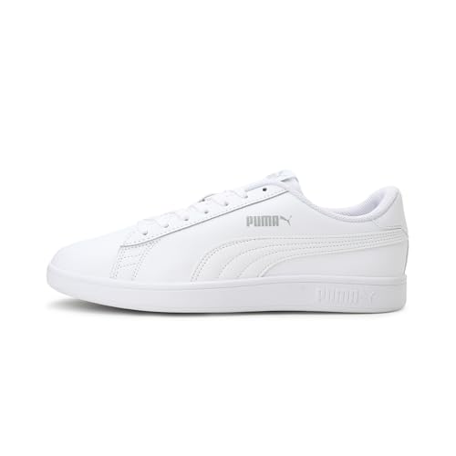 PUMA Smash v2 L Low-Top Sneakers, Unisex, Weiß, 48.5 EU