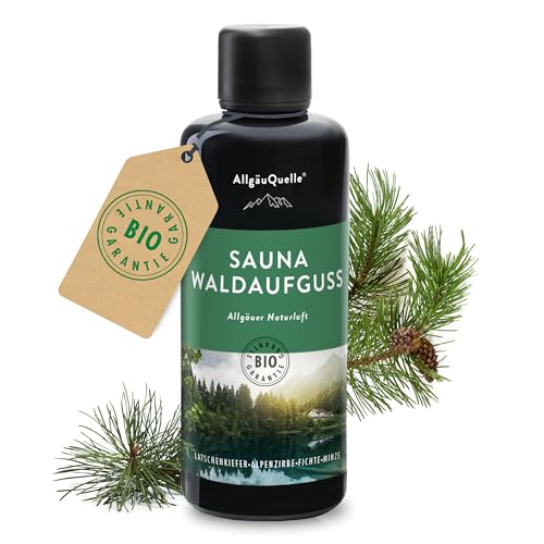 Produktbild: Saunaaufguss Alpenzirbe Fichte Latschenkiefer Minze 100ml, 100% reine Bio Öle