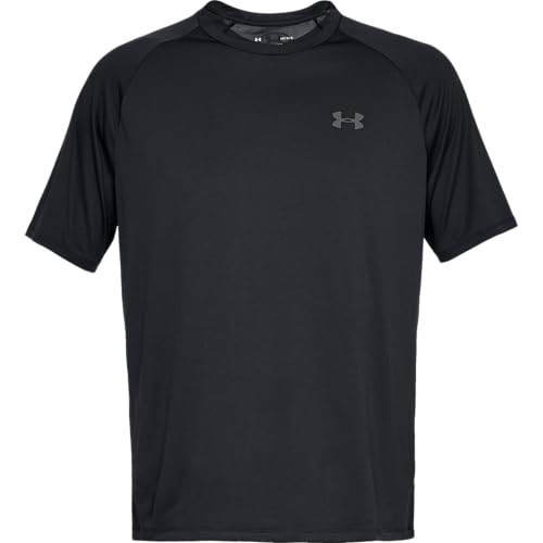 under armour herren shirt tech 2.0 kurzarm schwarz