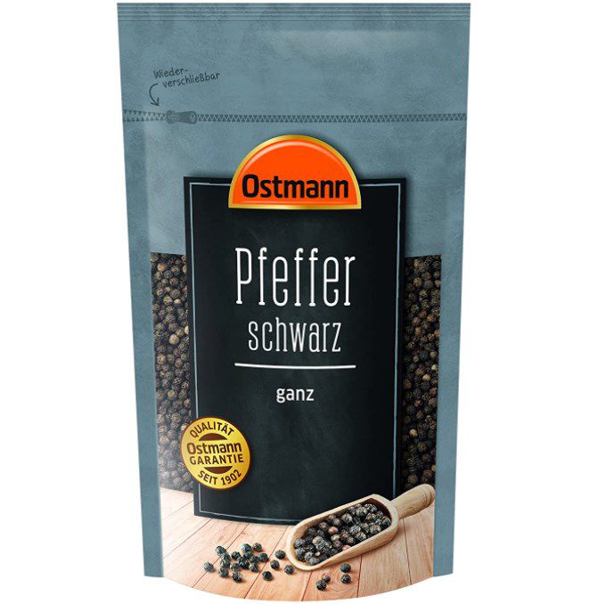 ostmann schwarze pfefferkörner 250g günstig ab 6,70 statt 12