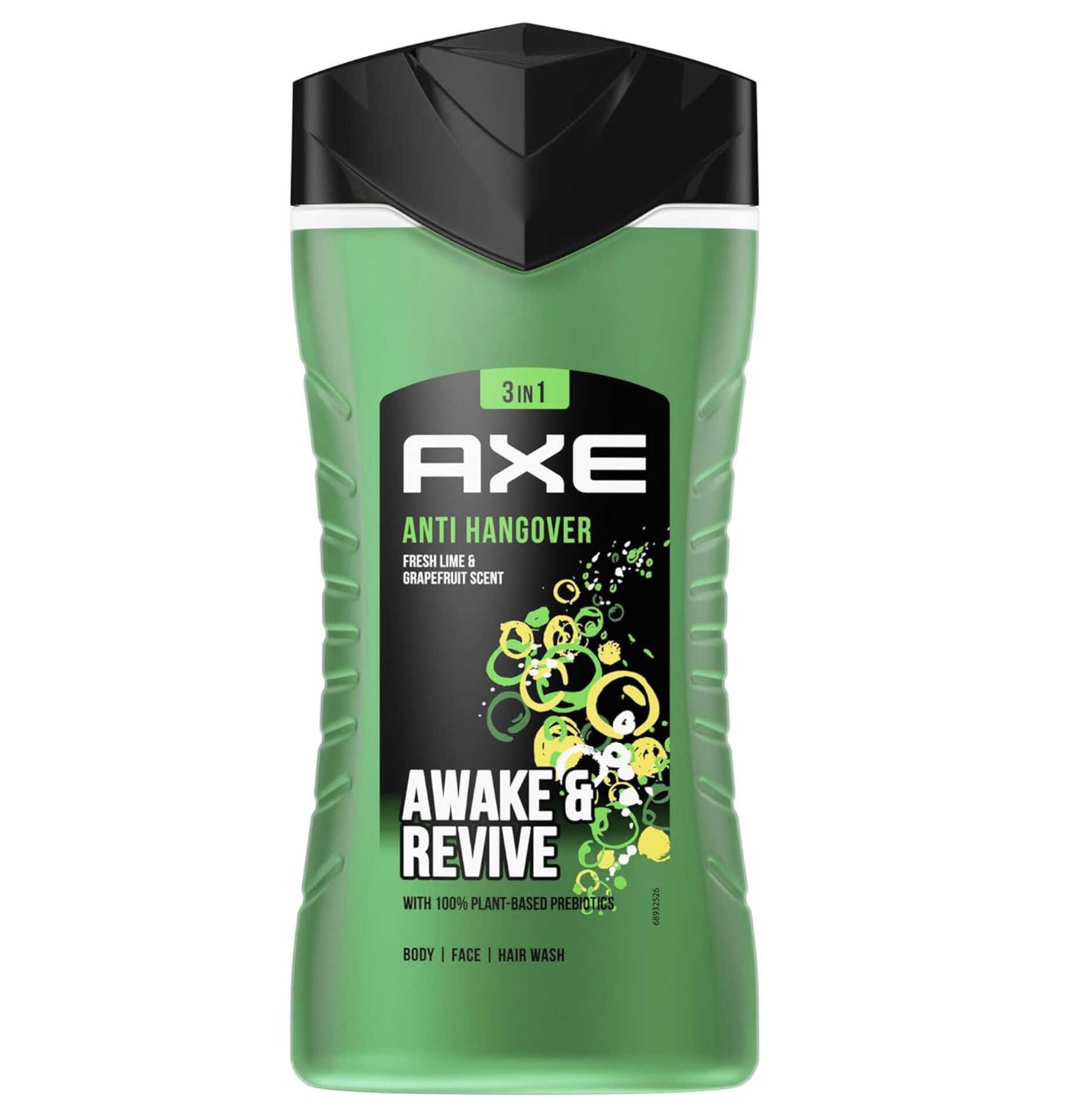 Produktbild: Axe Duschgel Anti-Hangover 3in1 Awake & Revive Fresh Lime Grapefruit 250ml