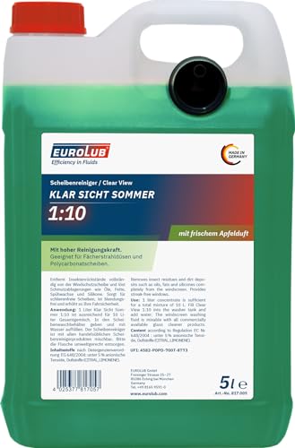 Produktbild: eurolub scheibenreiniger-konzentrat 1:10 5 liter grün für 50 liter klar sicht