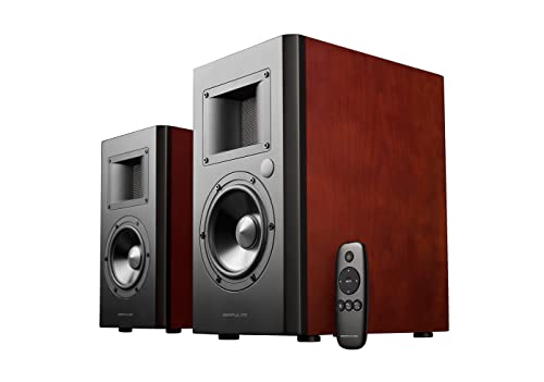 edifier airpulse a200 studiomonitore 2.0, 130w, bt 5.0, bändchen-hochtöner, fernbedienung