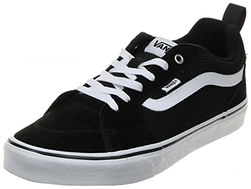 herren vans filmore sneaker schwarz weiß wildleder mesh größe 42,5 baixoschuhe