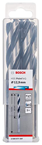 bosch professional hss bohrer twist drill bits für metall 12,9 x 101 x 151 mm, 5er pack