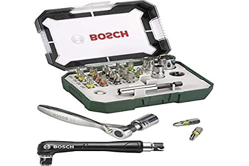 Bosch 27tlg. Schrauberbit-Set mit Ratsche, 2607017392