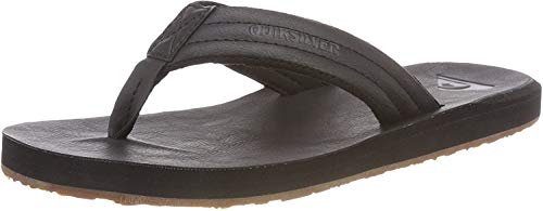 quiksilver herren zehentrenner carver nubuck sandals schwarz solid black 42 eu