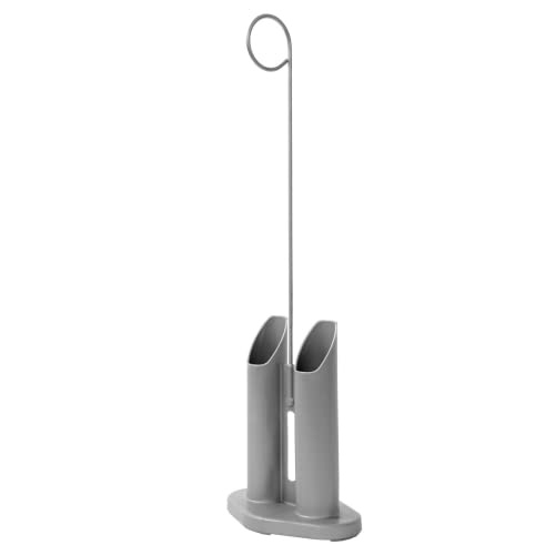 ossenberg stockständer für gehhilfen, tragbarer halter für 2 gehstöcke, hellgrau