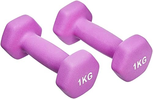 Neopren Hanteln 1kg - 5kg (2er-Sets) - Amazon Basics Gewichte