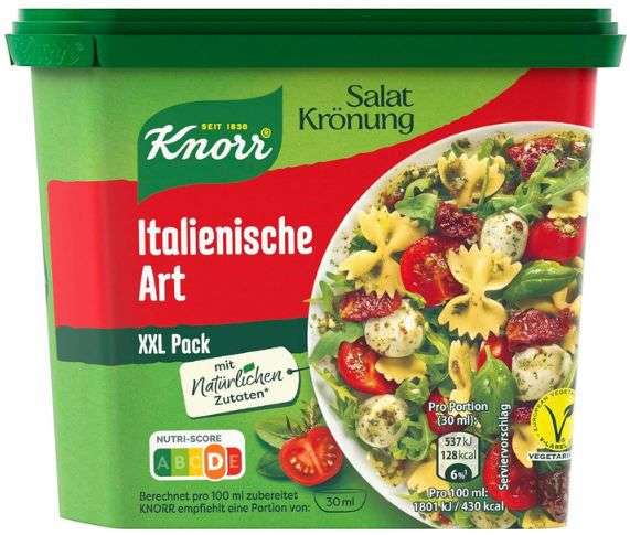 Produktbild: knorr salatkrönung italienische art xxl 250g ab 3,32 euro statt 4,39 euro
