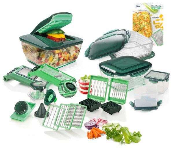 genius nicer dicer chef deluxe xxl 34-teilig küchenhelfer für 84,76