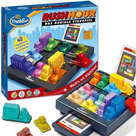 thinkfun rush hour, logikspiel für kinder, 19,99 (statt 27)