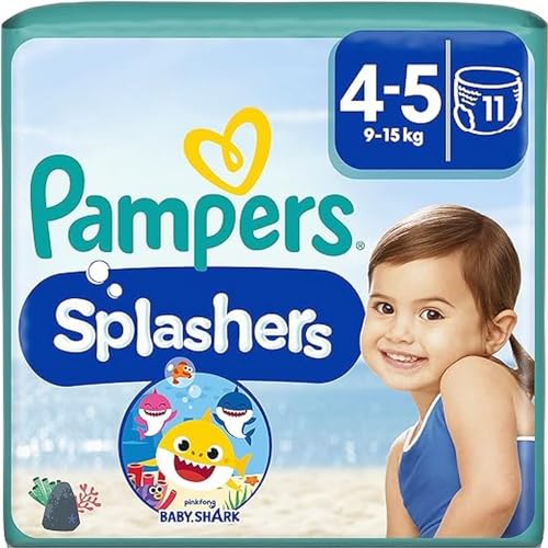 pampers windeln größe 4-5 splashers einweg schwimmwindeln 11 stück