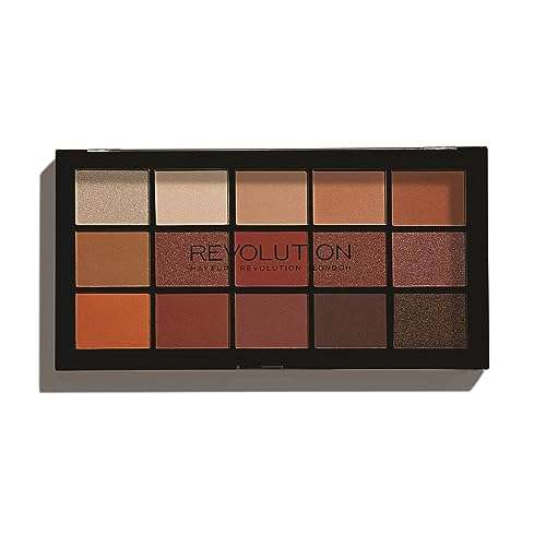 makeup revolution reloaded lidschattenpalette iconic fever, 15 farbtöne, 16.5g