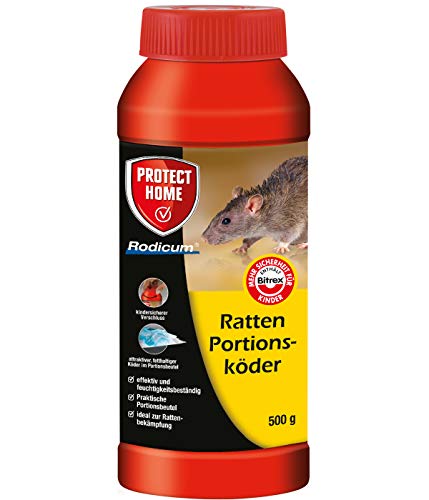 Rattenköder vorportioniert PROTECT HOME Rodicum 500 g Dose