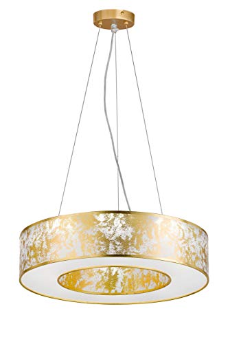 Produktbild: pendelleuchte leika 1-flammig modern edelstahl mit glas schirm