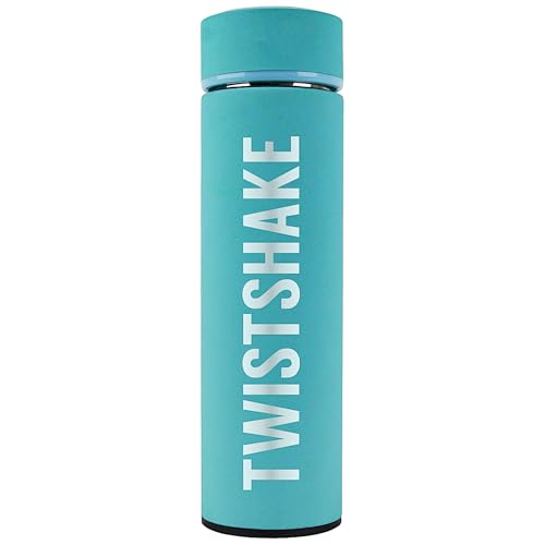 twistshake isolierflasche 420 ml edelstahl doppelschicht vakuum bis 10 stunden pastellblau