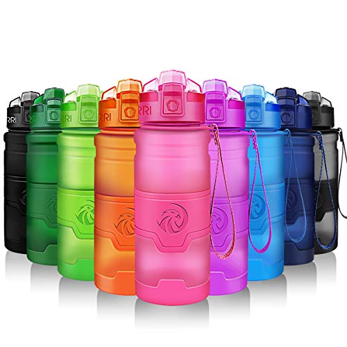 Produktbild: zorri sports trinkflasche 1l 700ml 500ml 400ml bpa-frei auslaufsicher für kinder sport
