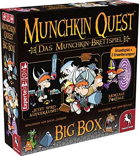 munchkin quest big box, brettspiel von pegasus, bgg 6.6
