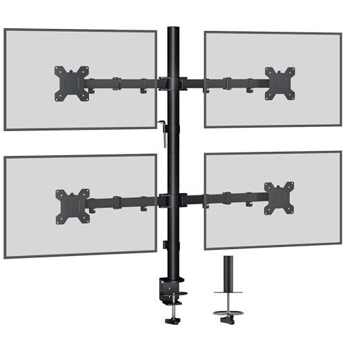 monitortischhalterung bontec für 13"-27" led lcd monitor neigbar, schwenkbar, höhenverstellbar