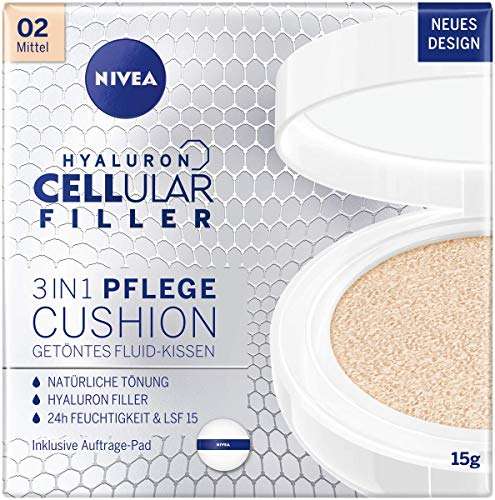 nivea 3in1 anti-age pflege kissen für mittlere hauttypen, natürliche tönung, 15 ml