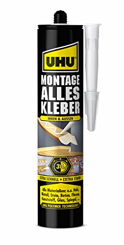 uhu montage alleskleber 425 g, montagekleber mit hoher endfestigkeit