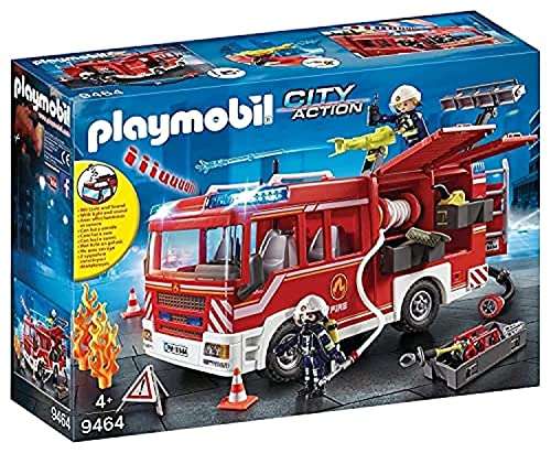 playmobil feuerwehr-rüstfahrzeug 9464 mit licht und sound, ab 5 jahren