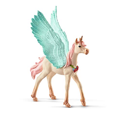 schleich schmuckeinhorn pegasus fohlen bayala spielzeug für kinder 5-12 jahre weiß