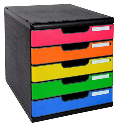 exacompta ablastebox harlekin schwarz bunt für tischorganisation 301798D