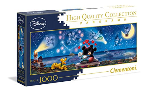 Clementoni Disney Classic Puzzle Mickey Minnie 1000 Teile Panorama für Erwachsene