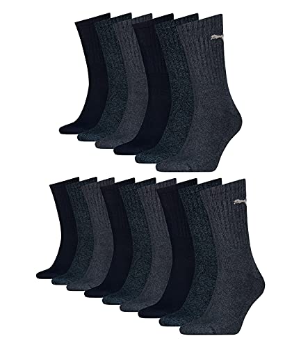 puma sportsocken tennis 15 paar unisex gr. 35-49 navy farbe 321 43-46