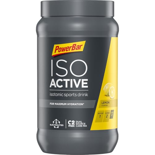 powerbar isoactive isotonisches sportgetränk lemon 600g 5 elektrolyte