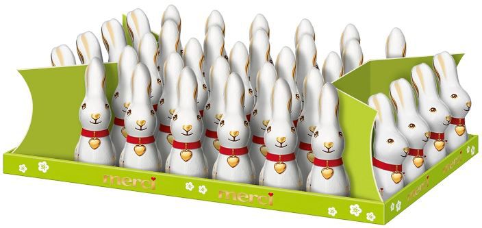 merci hase vollmilch-schokolade 35 stück 120g für 61,20 statt 102