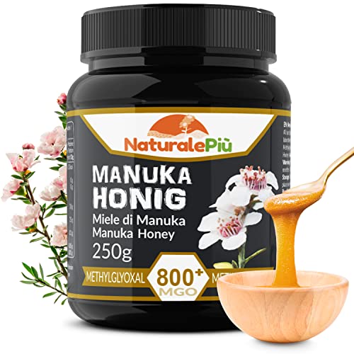 manuka-honig 800+ mgo 250g - getestetes methylglyoxal - naturalepi