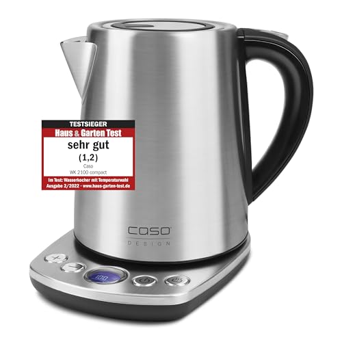 caso wk 2100 wasserkocher 2200 watt 1,2 liter compact-design testsieger