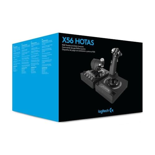 logitech g x56 hotas joystick für flugsimulatoren und raumfahrtspiele
