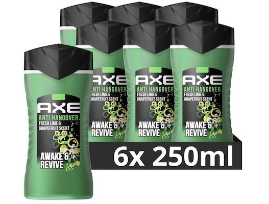 axe 3-in-1 duschgel und shampoo anti-hangover 6x für 12,61 euro statt 15 euro