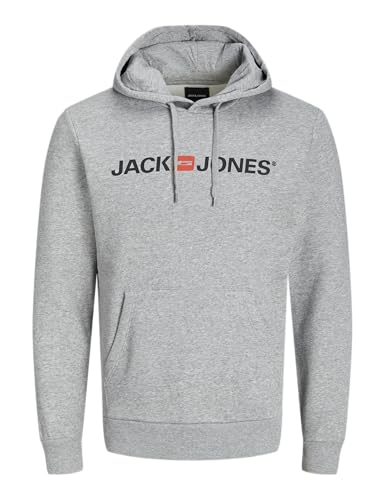 Stylischer JACK & JONES Hoodie in Light Grey Melange. Bequem, lässig und perfekt für jeden Anlass. Jetzt in Größe L sichern und deinen Look aufwerten!