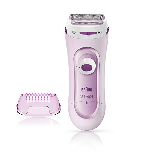 Braun Silk-pil 5100, kabelloser Damenrasierer, Wet&Dry, elektrisch Trimmer für Intimbereich, pink